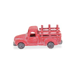 5" Red Metal Truck Hand Painted Decorative Truck - Homeroots - Flyclothing LLC