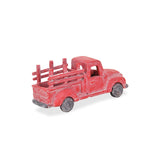 5" Red Metal Truck Hand Painted Decorative Truck - Homeroots - Flyclothing LLC