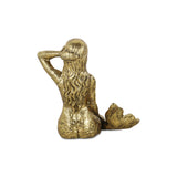 6" Antiqued Brass Cast Iron Mermaid Hand Painted Statue - Homeroots - Flyclothing LLC