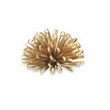 5" Gold Metal Abstract Hand Painted Sculpture - Homeroots - Flyclothing LLC