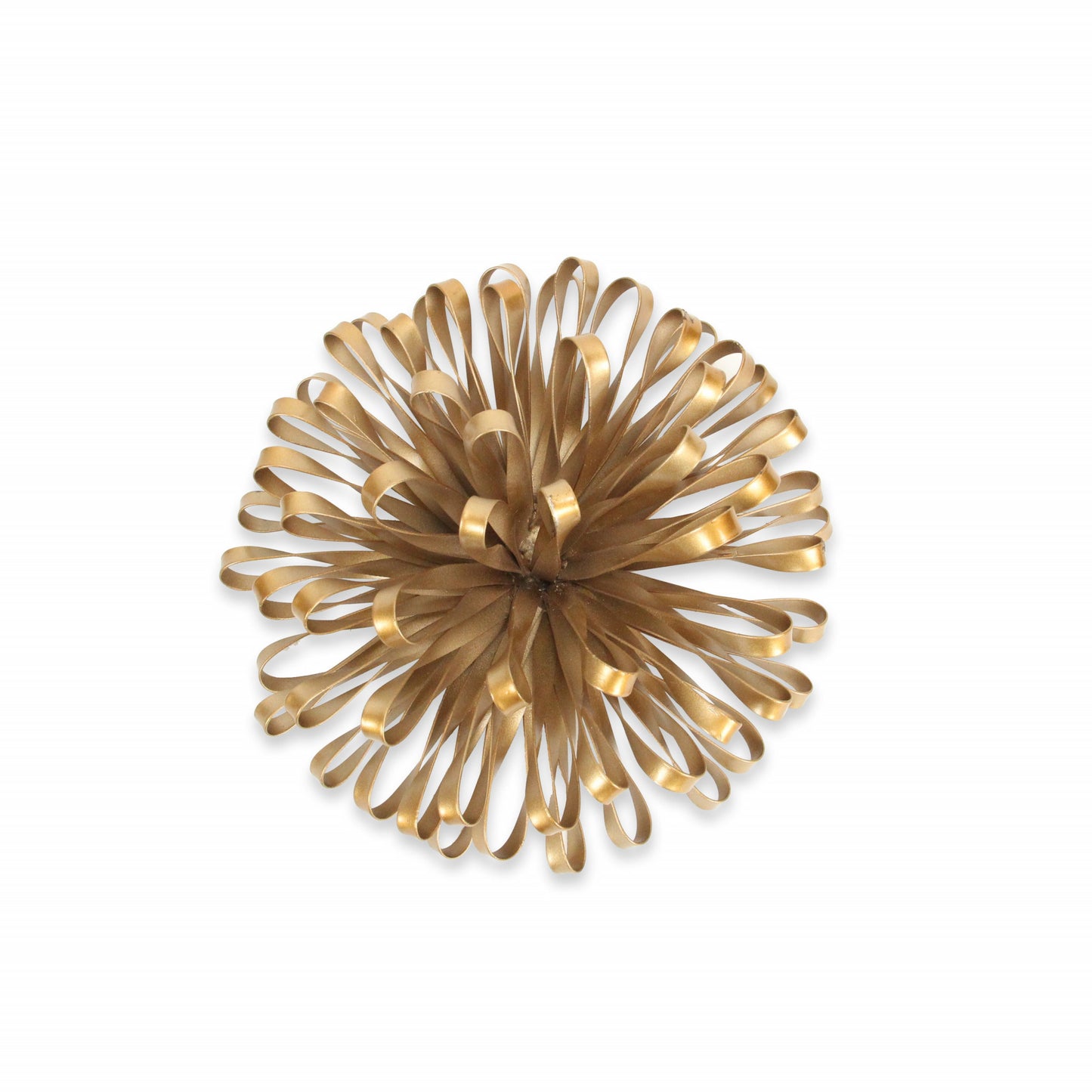 4" Gold Metal Abstract Bloom Painted Sculpture - Homeroots - Flyclothing LLC