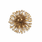 4" Gold Metal Abstract Bloom Painted Sculpture - Homeroots - Flyclothing LLC