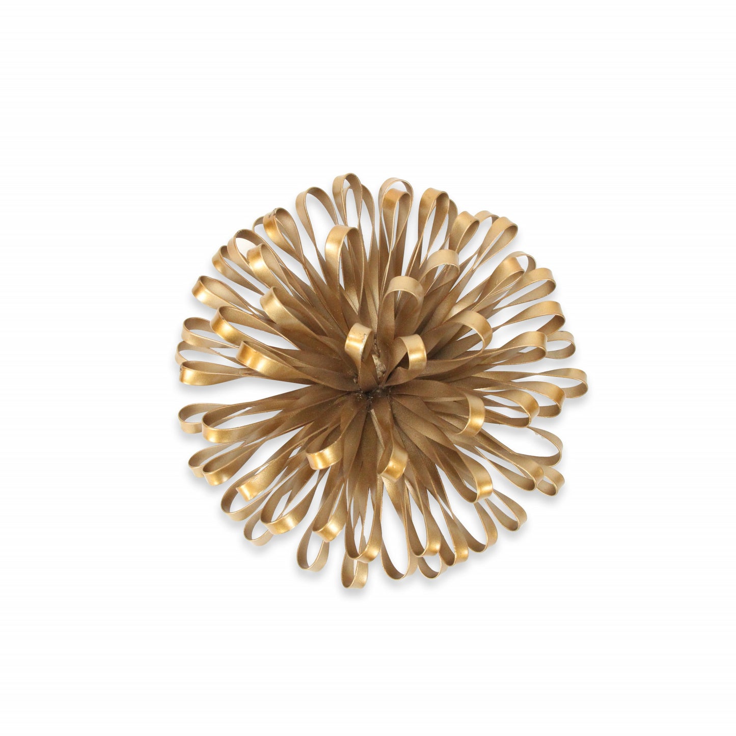 4" Gold Metal Abstract Bloom Painted Sculpture - Homeroots - Flyclothing LLC