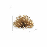 4" Gold Metal Abstract Bloom Painted Sculpture - Homeroots - Flyclothing LLC