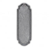 12" Rustic Gray Metal Womens Room Wall Decor - Homeroots - Flyclothing LLC