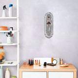 12" Rustic Gray Metal Womens Room Wall Decor - Homeroots - Flyclothing LLC