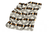 Gray Knitted Sherpa Geometric Reversable Throw - Homeroots