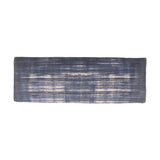 47" Blue And Cream Abstract Design Blue Leg Upholstered Bench - Homeroots - Flyclothing LLC