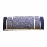 47" Blue And Gray Textural White Leg Upholstered Bench - Homeroots - Flyclothing LLC