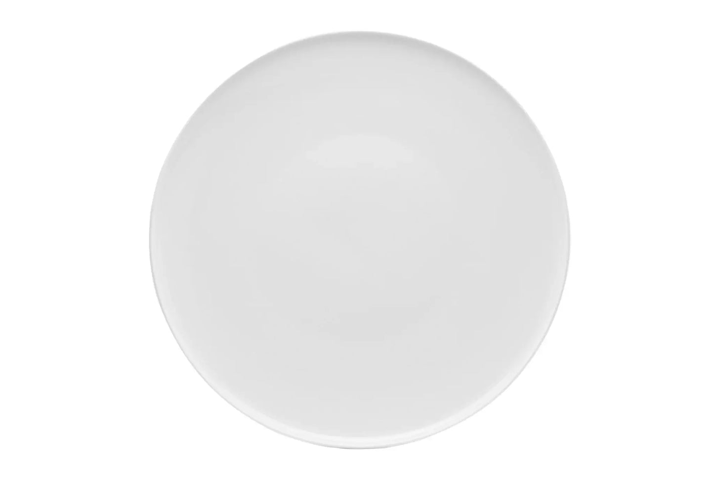 White Six Piece Round Coupe Porcelain Service For Six Dinner Plate Set - Homeroots - Flyclothing LLC