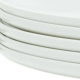 White Six Piece Round Coupe Porcelain Service For Six Dinner Plate Set - Homeroots - Flyclothing LLC