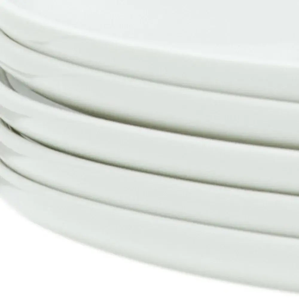 White Six Piece Round Coupe Porcelain Service For Six Dinner Plate Set - Homeroots - Flyclothing LLC