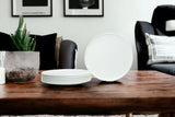 White Six Piece Round Coupe Porcelain Service For Six Dinner Plate Set - Homeroots