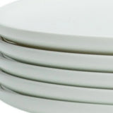 White Six Piece Round Coupe Porcelain Service For Six Dinner Plate Set - Homeroots - Flyclothing LLC