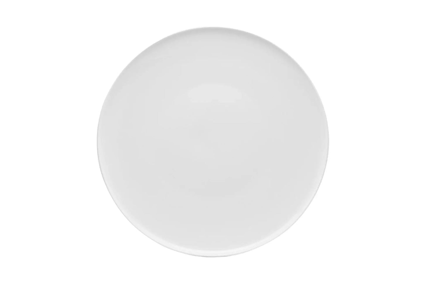 White Six Piece Porcelain Service For Six Salad Plate Set - Homeroots - Flyclothing LLC