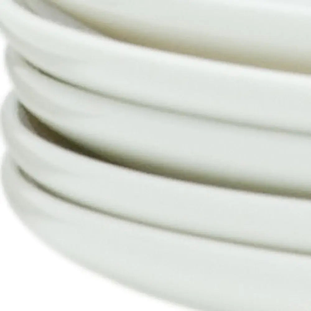 White Six Piece Porcelain Service For Six Salad Plate Set - Homeroots - Flyclothing LLC