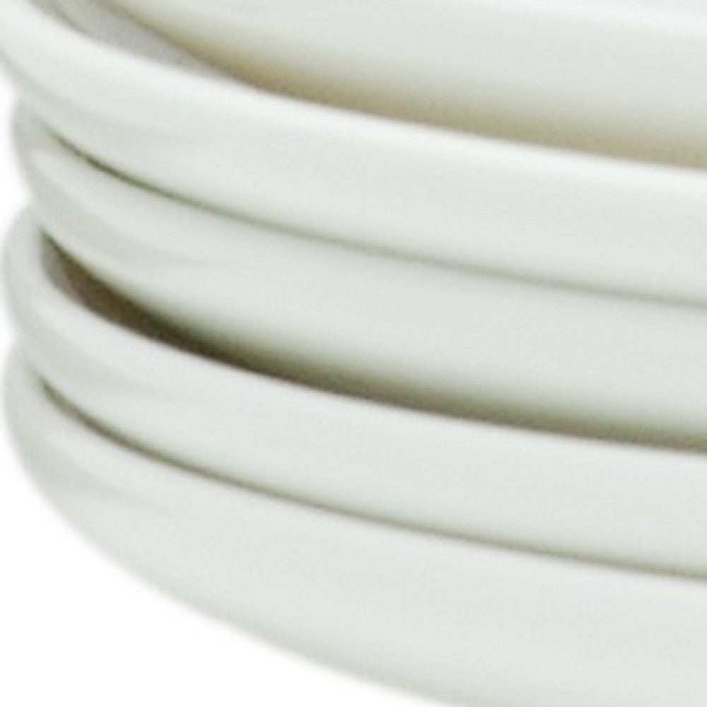 White Six Piece Porcelain Service For Six Salad Plate Set - Homeroots - Flyclothing LLC