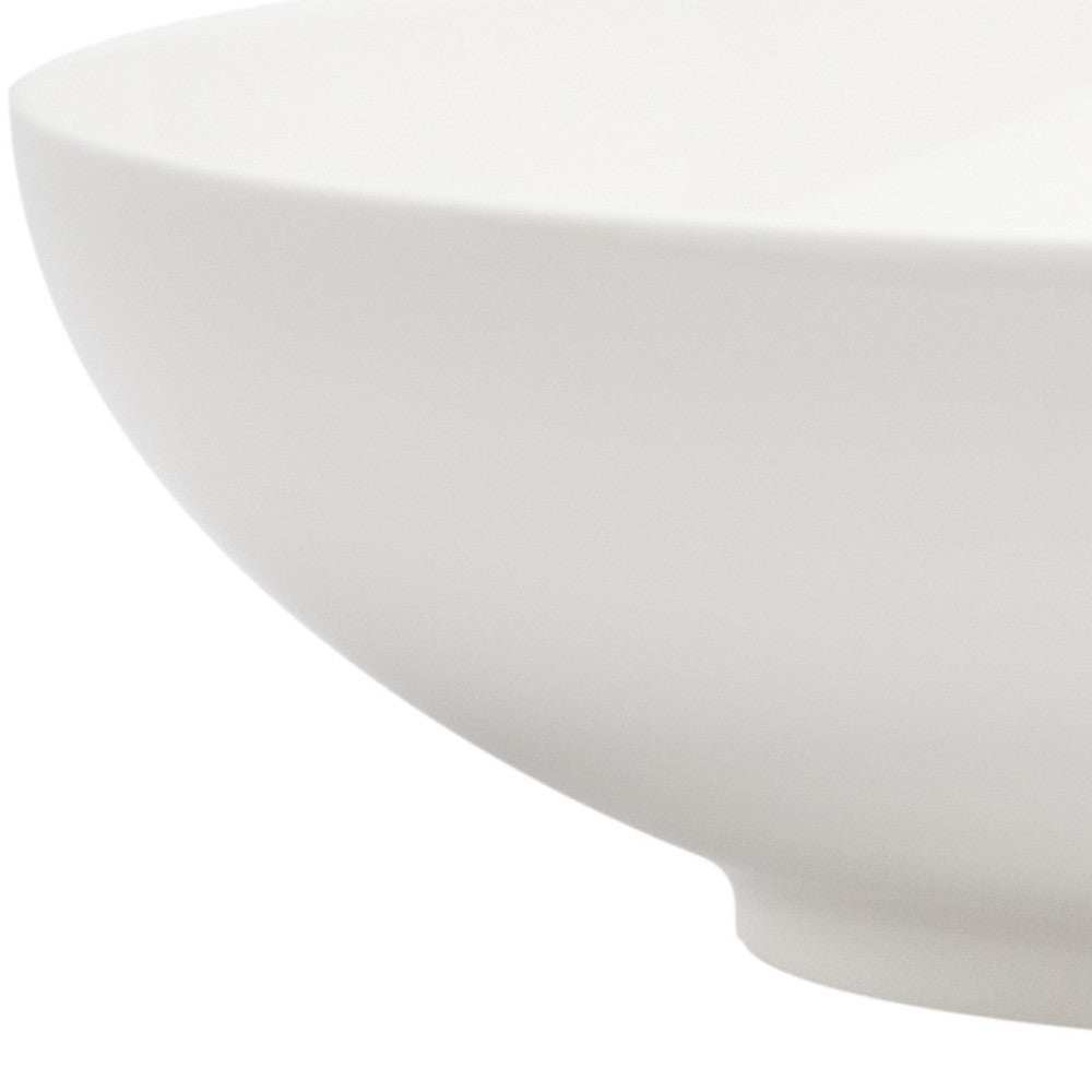 White Six Piece Porcelain Service For Six Bowl Set - Homeroots - Flyclothing LLC