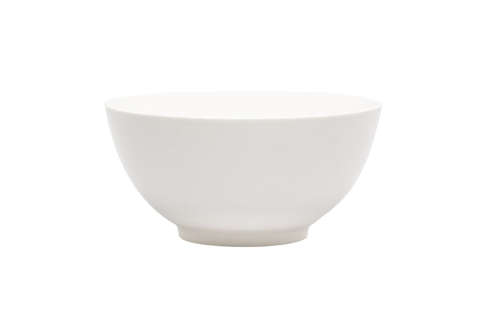 White Porcelain Large Round Serve Bowl - Homeroots