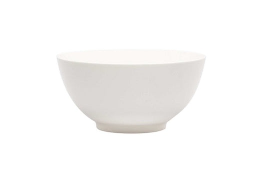 White Porcelain Large Round Serve Bowl - Homeroots - Flyclothing LLC