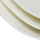 White Six Piece Square Bone China Service For Six Dinner Plate Set - Homeroots - Flyclothing LLC