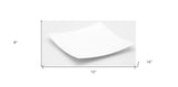White Six Piece Square Bone China Service For Six Dinner Plate Set - Homeroots - Flyclothing LLC