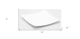 White Six Piece Square Bone China Service For Six Dinner Plate Set - Homeroots - Flyclothing LLC