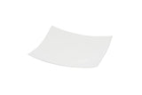 White Six Piece Square Bone China Service For Six Salad Plate Set - Homeroots - Flyclothing LLC