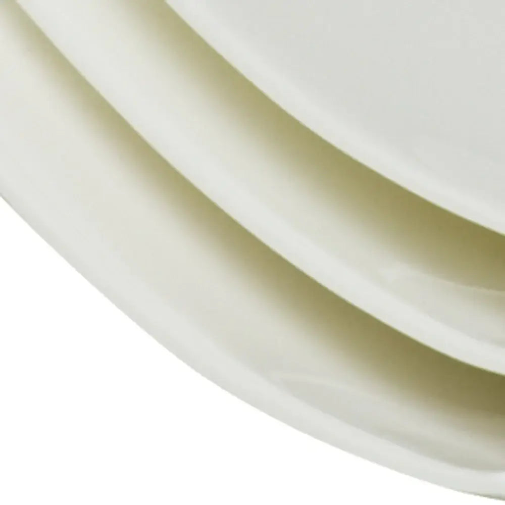 White Six Piece Square Bone China Service For Six Salad Plate Set - Homeroots - Flyclothing LLC