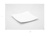 13" White Square Bone China Platter - Homeroots - Flyclothing LLC
