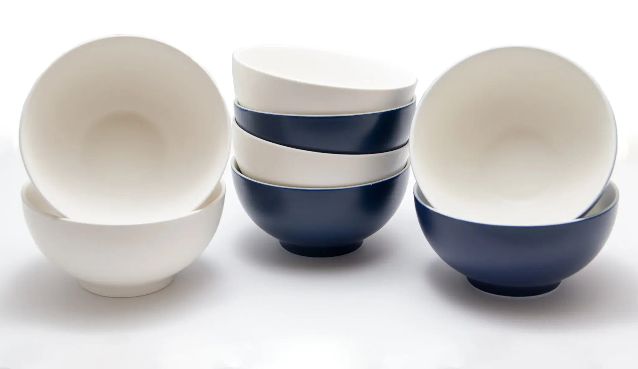 White Four Piece Porcelain Service For Four Bowl Set - Homeroots - Flyclothing LLC