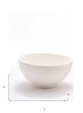 White Four Piece Porcelain Service For Four Bowl Set - Homeroots - Flyclothing LLC