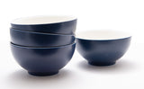 Blue and White Four Piece Porcelain Service For Four Bowl Set - Homeroots