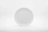 White Six Piece Round Pebbled Porcelain Service For Six Salad Plate Set - Homeroots - Flyclothing LLC