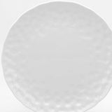 White Six Piece Round Pebbled Porcelain Service For Six Salad Plate Set - Homeroots - Flyclothing LLC