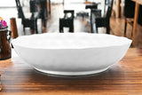 White Six Piece Round Pebbled Porcelain Service For Six Bowl Set - Homeroots - Flyclothing LLC