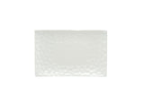 White Six Piece Rectangle Pebbled Porcelain Service For Six Salad Plate Set - Homeroots