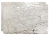 Set of Two Silver Swirl Cork Rectangular Indoor Outdoor Placemats - Homeroots - Flyclothing LLC