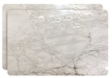 Set of Two Silver Swirl Cork Rectangular Indoor Outdoor Placemats - Homeroots - Flyclothing LLC