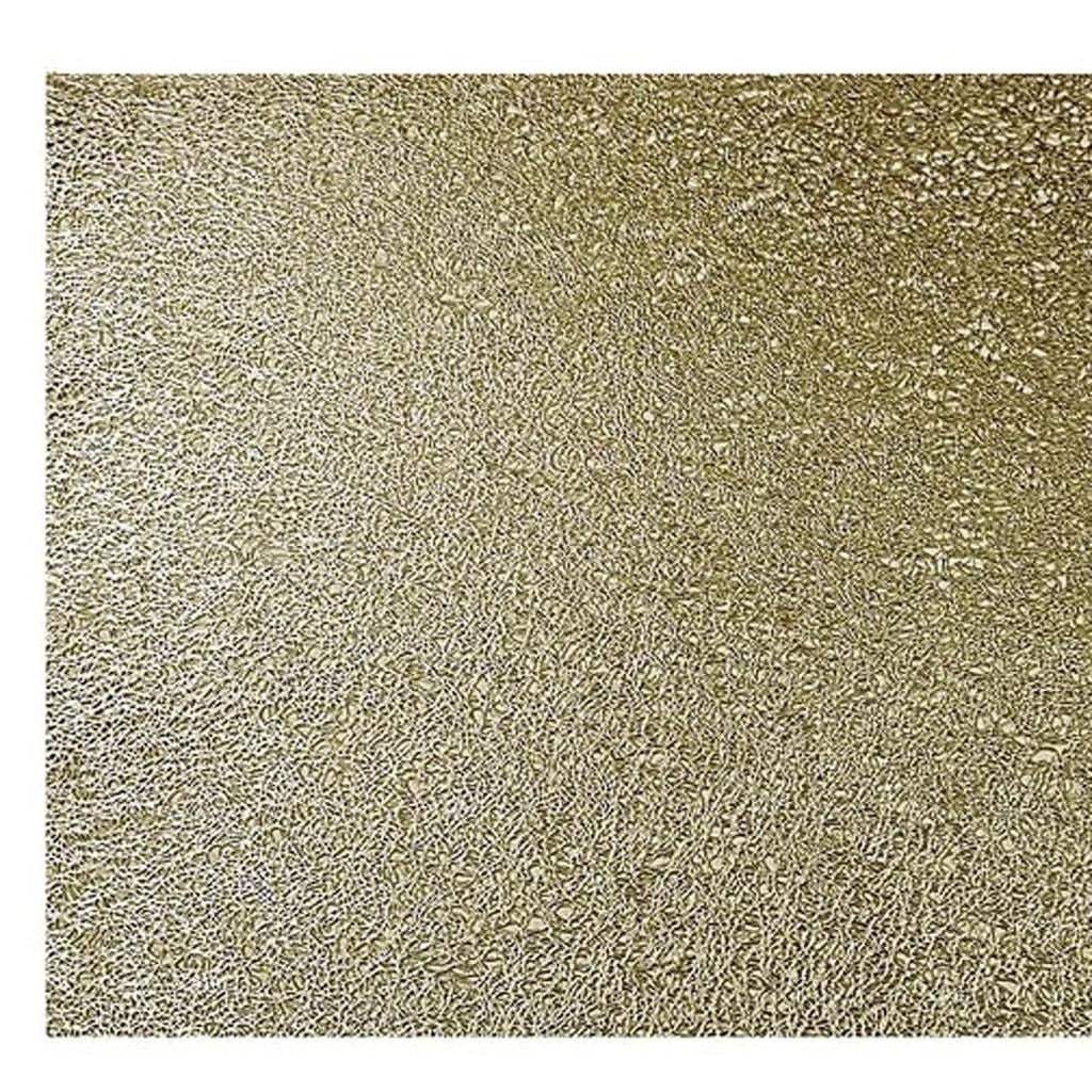 18" Set of Four Gold Vinyl Placemats - HomeRoots - Flyclothing LLC