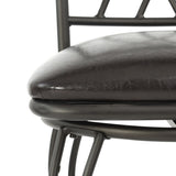Set of Two 30" Black Faux Leather And Steel Swivel Bar Height Bar Chairs - Homeroots - Flyclothing LLC