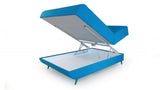 Turquoise Full Adjustable Upholstered Polyester No Bed Frame with Mattress - Homeroots - Flyclothing LLC