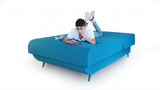 Turquoise Full Adjustable Upholstered Polyester No Bed Frame with Mattress - Homeroots