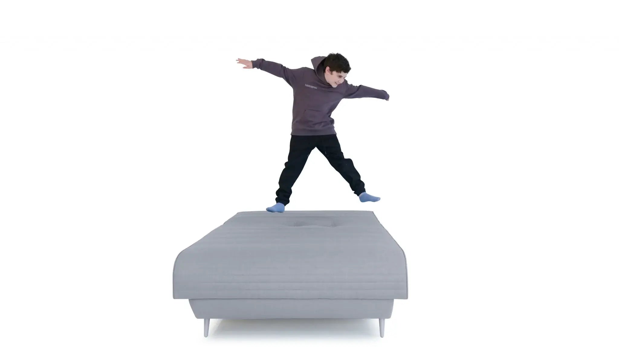 Light Gray Full Adjustable Upholstered Polyester No Bed Frame with Mattress - Homeroots - Flyclothing LLC