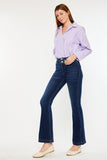 Kancan High Rise Double Waistband Flare Jeans - Trendsi