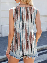 Printed Scoop Neck Wide Strap Tank - Trendsi - Flyclothing LLC