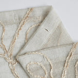 72" Ivory And Beige Embroidered Floral Shower Curtain - Homeroots - Flyclothing LLC