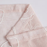 72" Blush And Ivory Embroidered Floral Shower Curtain - Homeroots - Flyclothing LLC