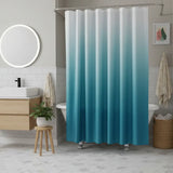 72" White And Blue Ombre Shower Curtain - Homeroots - Flyclothing LLC
