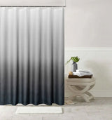72" White And Black Ombre Shower Curtain - Homeroots - Flyclothing LLC